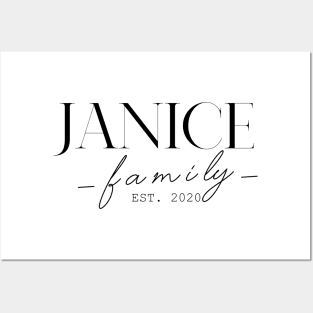 Janice Family EST. 2020, Surname, Janice Posters and Art